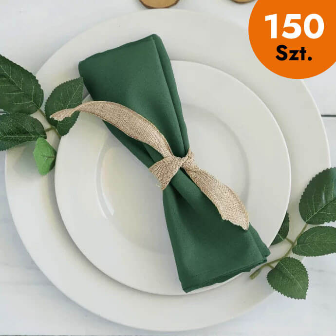 Serwetki materiałowe ciemnozielone 40x40 (150 szt.) 1