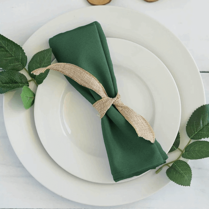 Serwetki materiałowe ciemnozielone 40x40 (200 szt.) 2