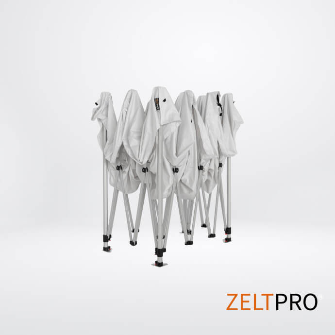 Namiot handlowy - ekspresowy, aluminiowy, 3x4,5 biały Zeltpro TITAN 5