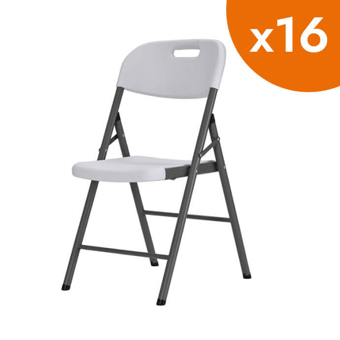 Krzesło składane cateringowe Premium białe (16 szt.) 1