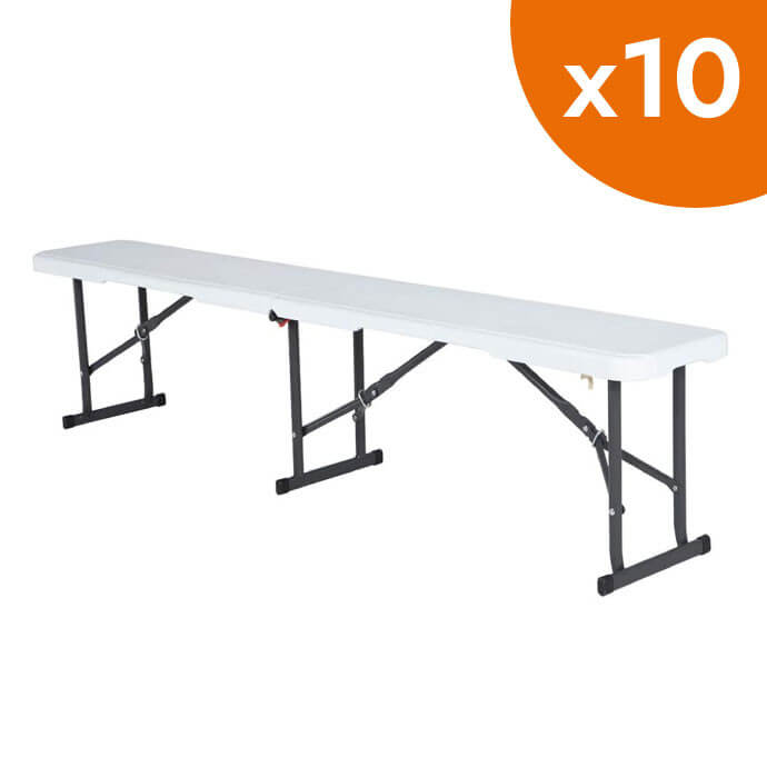 Ławka cateringowa składana 180 cm (10 szt.) 1