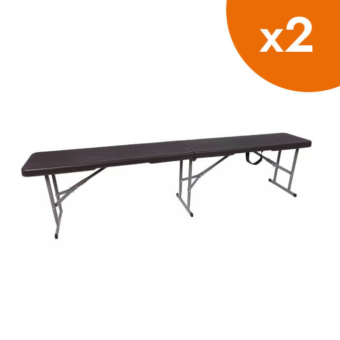 Ławka cateringowa składana 240 czarna (2 szt.) 1