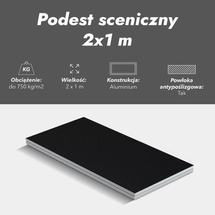 Podest sceniczny 2x1 m 3