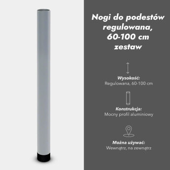 Nogi do podestów regulowane 60-100 cm zestaw (4 szt.) 3