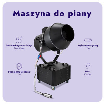 Profesjonalna maszyna do piany 3000W STOMAN PREMIUM – armatka do piany 5