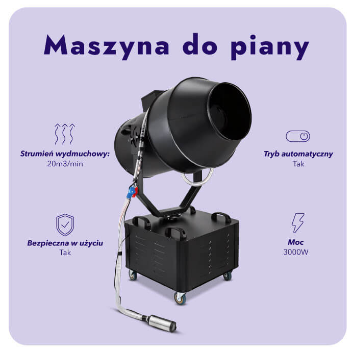 Profesjonalna maszyna do piany 3000W STOMAN PREMIUM – armatka do piany 4