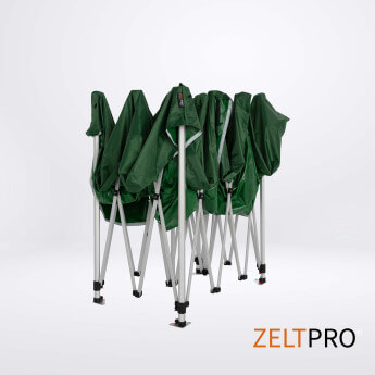 Namiot handlowy - ekspresowy, aluminiowy, 3x4,5 zielony Zeltpro TITAN 5