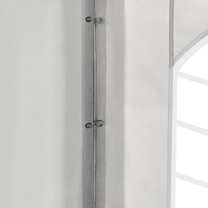 Namiot imprezowy 4x8 PVC, biały 10