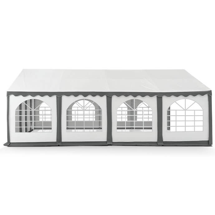 Namiot imprezowy 4x8 PVC, biały-szary 2