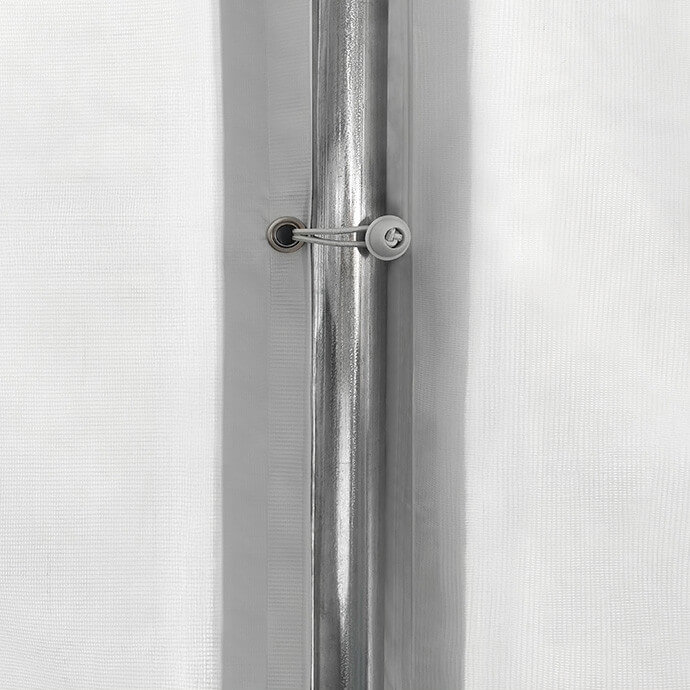 Namiot imprezowy 4x8 PVC, biały-szary 8
