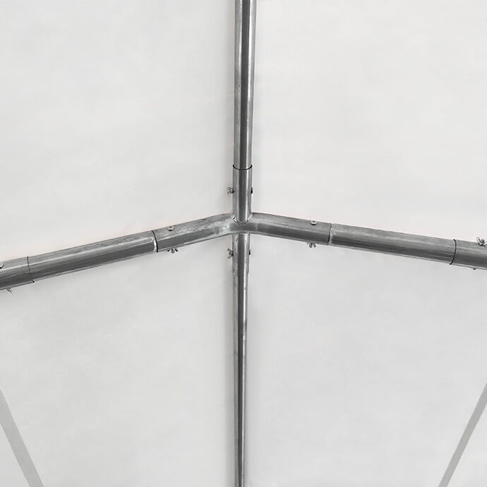 Namiot imprezowy 4x8 PVC, biały-szary 9