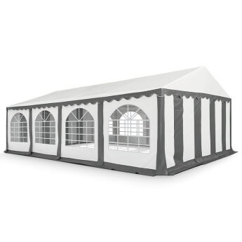 Namiot imprezowy 5x8 PVC, biały-szary 3