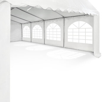 Namiot imprezowy 5x10 PVC, biały 4