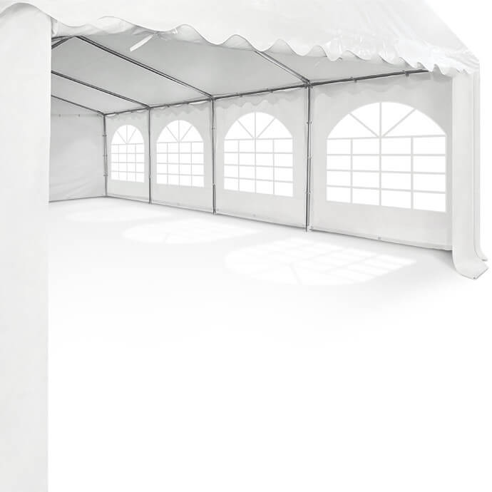 Namiot imprezowy 5x10 PVC, biały 4