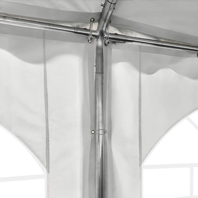 Namiot imprezowy 5x10 PVC, biały 6