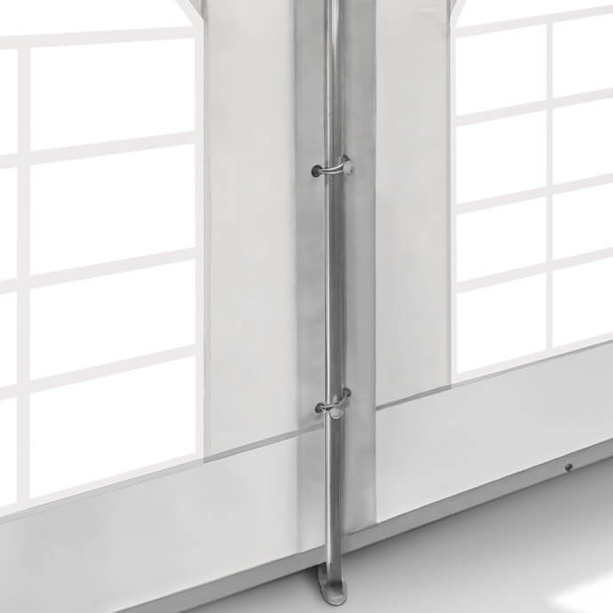 Namiot imprezowy 5x10 PVC, biały-szary 7