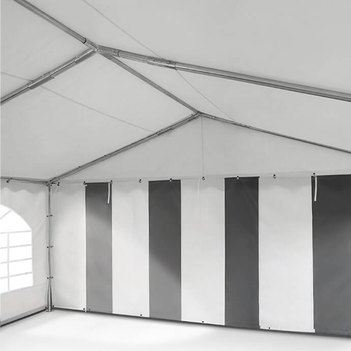 Namiot imprezowy 5x10 PVC, biały-szary 6