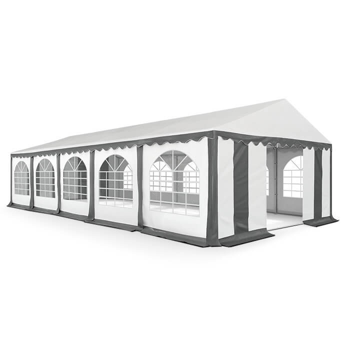 Namiot imprezowy 5x10 PVC, biały-szary 3