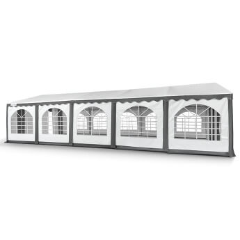 Namiot imprezowy 5x10 PVC, biały-szary 4