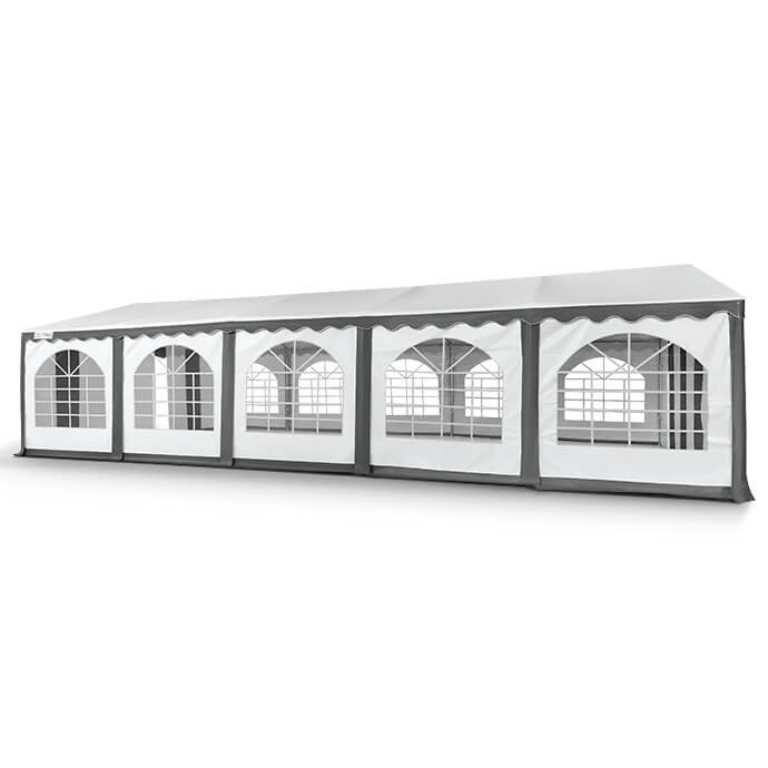 Namiot imprezowy 5x10 PVC, biały-szary 4