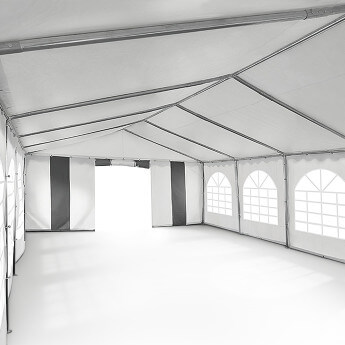 Namiot imprezowy 5x10 PVC, biały-szary 5