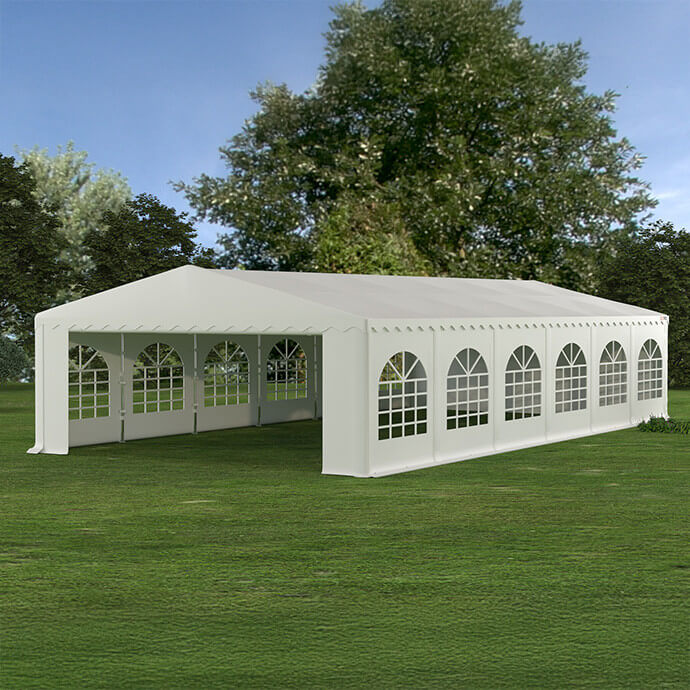 Namiot imprezowy 6x12 PVC, biały 1