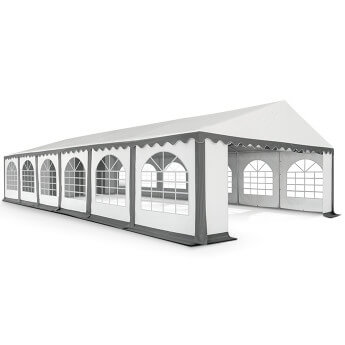 Namiot imprezowy 6x12 PVC, biały-szary 1