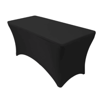 Pokrowiec na stół cateringowy, prostokątny Restly czarny 180x74x74 (3 szt.) 2