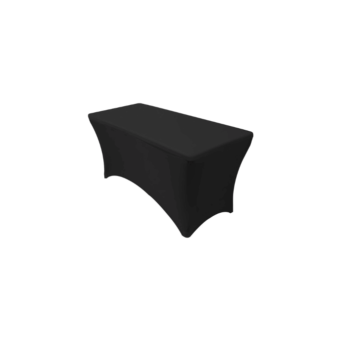Pokrowiec na stół cateringowy, prostokątny Restly czarny 180x74x74 (15 szt.) 2