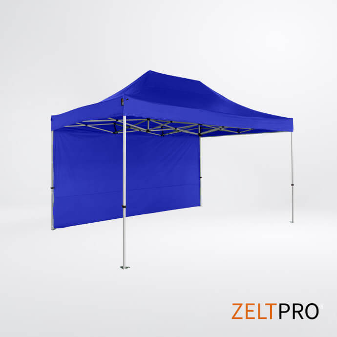 Namiot handlowy - ekspresowy, aluminiowy, 3x4,5 niebieski Zeltpro TITAN 3