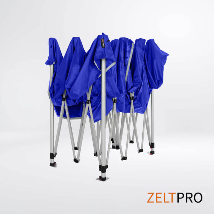 Namiot handlowy - ekspresowy, aluminiowy, 3x4,5 niebieski Zeltpro TITAN 6