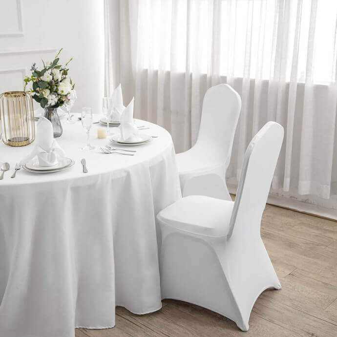 Pokrowiec na krzesło Restly biały 46x56x86 (15 szt.) 3