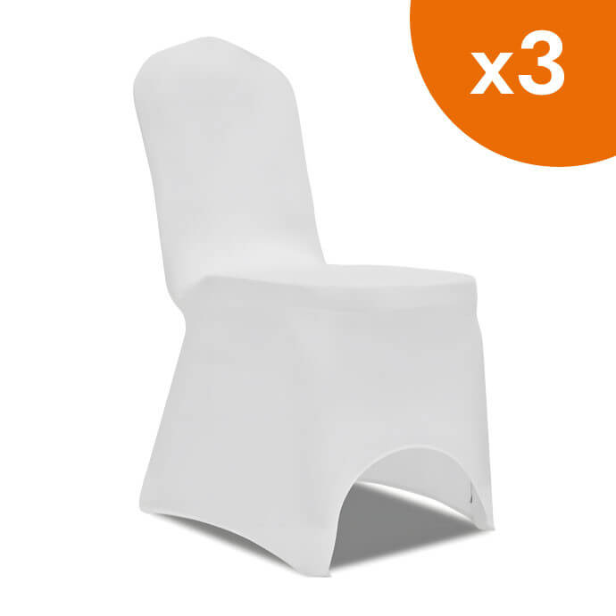 Pokrowiec na krzesło Restly biały 46x56x86 (3 szt.) 1