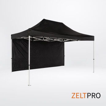 Dachy i ściany do namiotów  3x4,5 Czarny Zeltpro PROFRAME 3