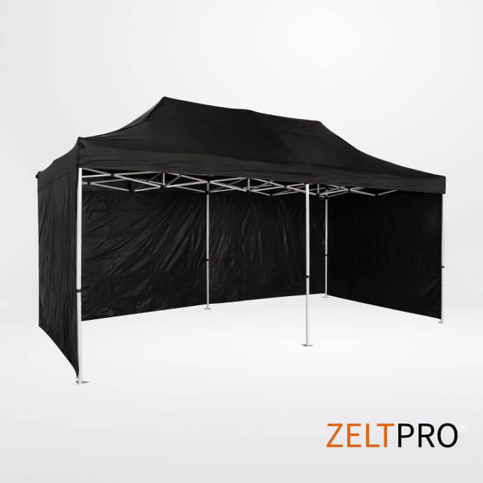 Dachy i ściany do namiotów  3x6 Czarny Zeltpro PROFRAME 1