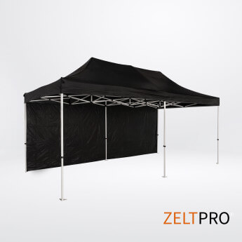 Dachy i ściany do namiotów  3x6 Czarny Zeltpro PROFRAME 3