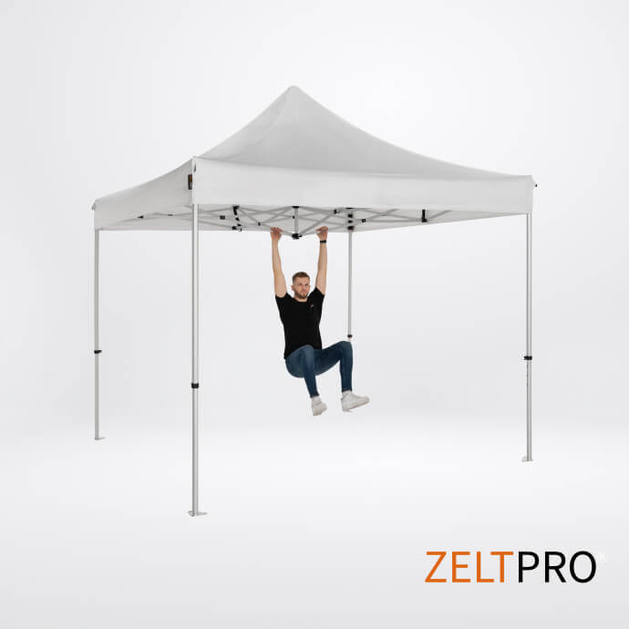 Namiot handlowy - ekspresowy, aluminiowy, 3x3 biały Zeltpro TITAN 3