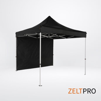 Namiot handlowy - ekspresowy, aluminiowy, 3x3 czarny Zeltpro TITAN 5