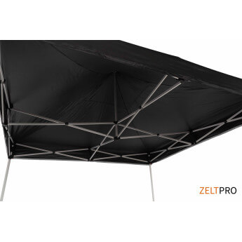 Namiot handlowy - ekspresowy, aluminiowy, 3x3 czarny Zeltpro TITAN 7