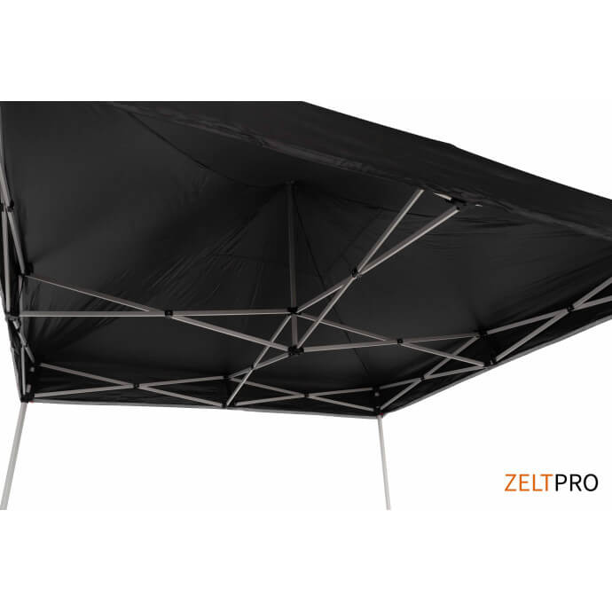 Namiot handlowy - ekspresowy, aluminiowy, 3x3 czarny Zeltpro TITAN 7