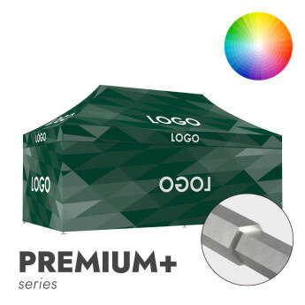 Namiot reklamowy 3x6 w wybranym kolorze Zeltpro Premium+ z nadrukiem na dachu i 4 ścianach 2