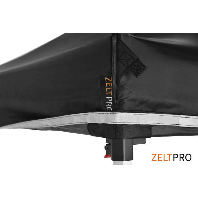 Namiot handlowy - ekspresowy, aluminiowy, 3x3 czarny Zeltpro TITAN 19