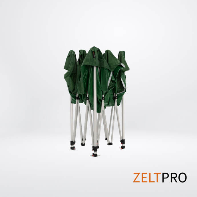 Namiot handlowy - ekspresowy, aluminiowy, 3x3 zielony Zeltpro TITAN 5