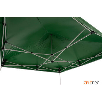 Namiot handlowy - ekspresowy, aluminiowy, 3x3 zielony Zeltpro TITAN 15