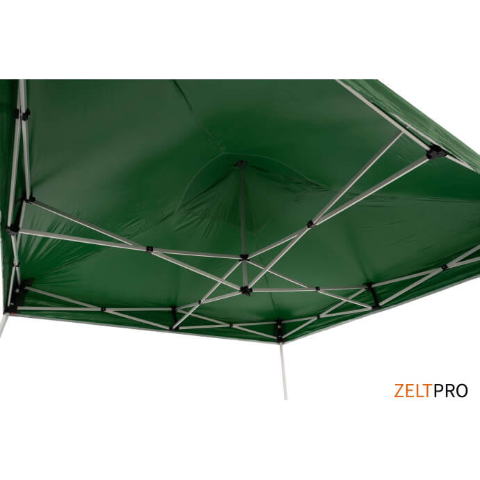 Namiot handlowy - ekspresowy, aluminiowy, 3x3 zielony Zeltpro TITAN 15
