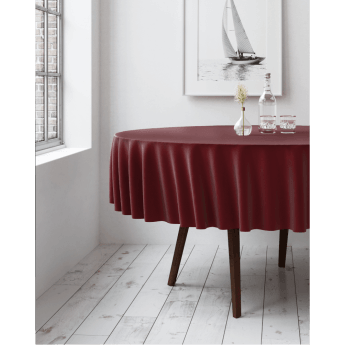 Obrus okrągły Restly bordowy D150 1
