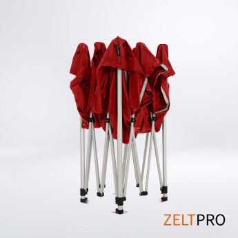Namiot handlowy - ekspresowy, aluminiowy, 3x3 czerwony Zeltpro TITAN 5