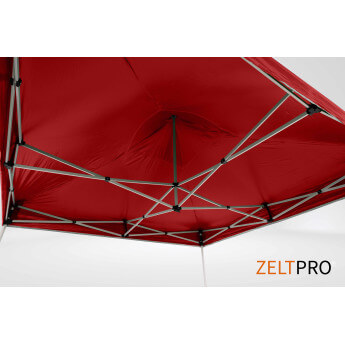 Namiot handlowy - ekspresowy, aluminiowy, 3x3 czerwony Zeltpro TITAN 9