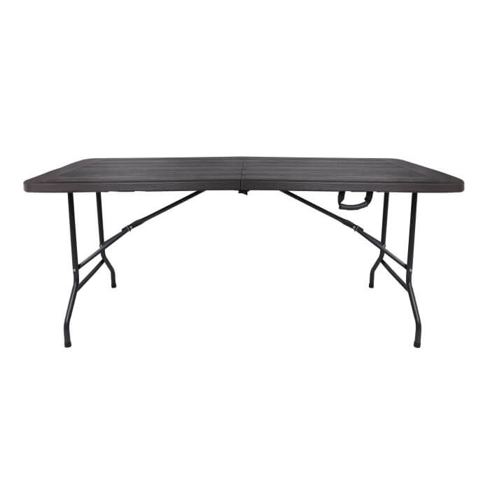 Stół cateringowy składany 180 cm brązowy 3