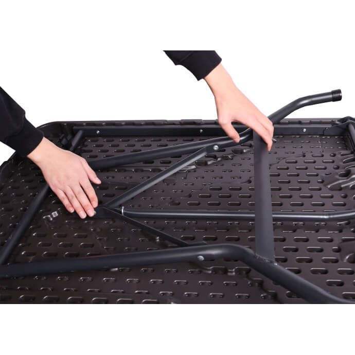 Stół cateringowy składany 180 cm brązowy 4